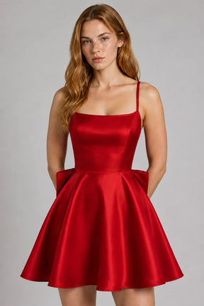 Vestido Curto Vermelho Ondine