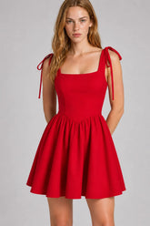 Vestido Curto Vermelho Sienna