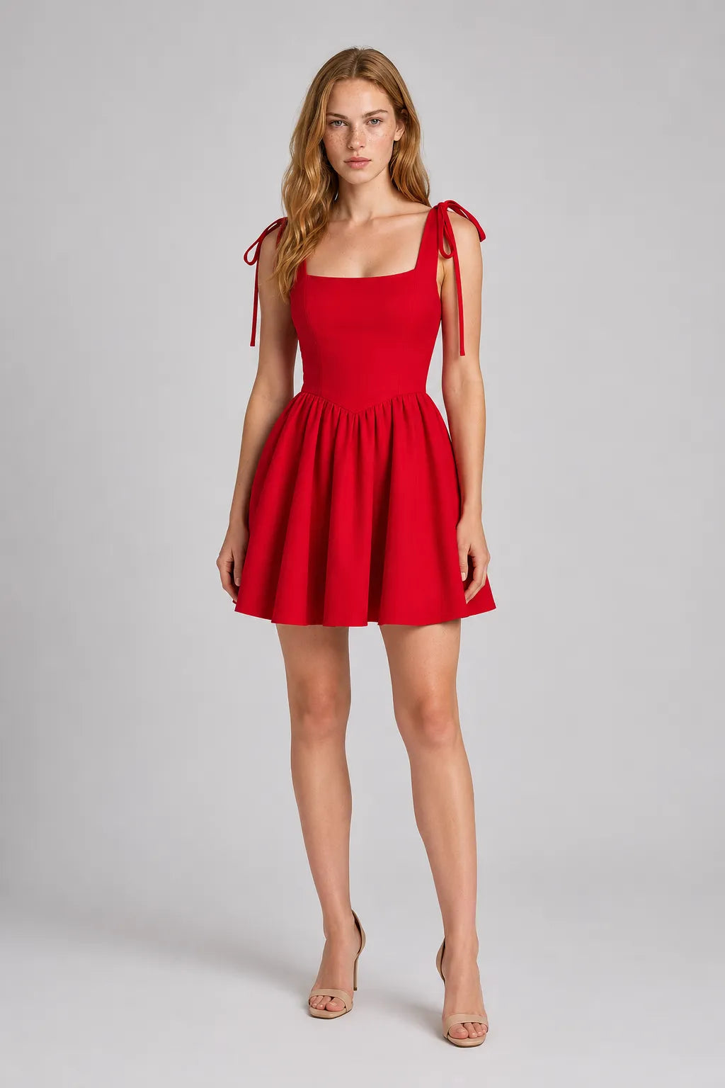 Vestido Curto Vermelho Sienna