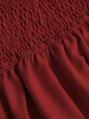 Vestido Curto Vinho Cressida