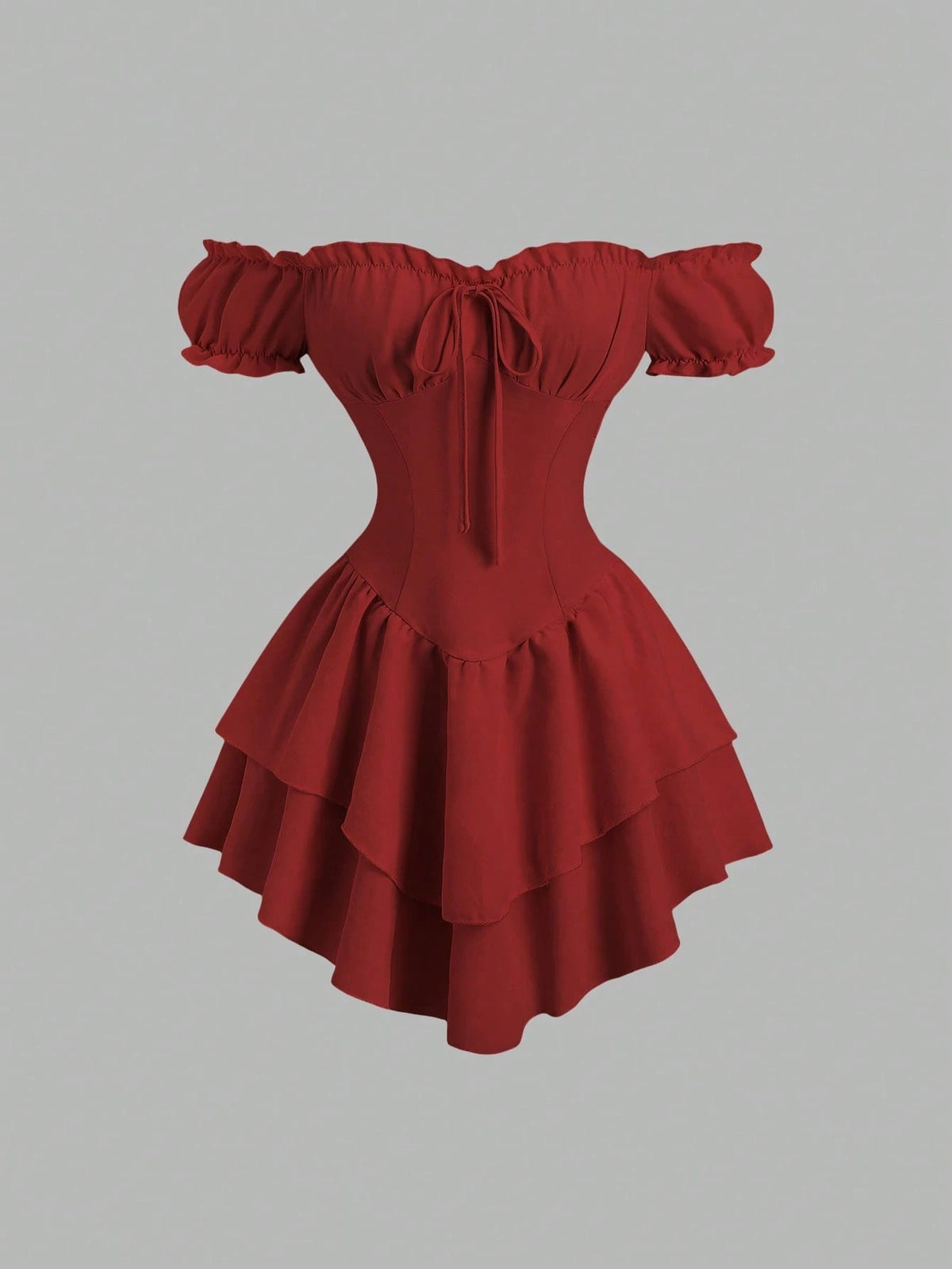 Vestido Curto Vinho Cressida