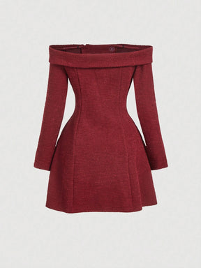 Vestido Curto Vinho Isadora