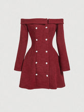 Vestido Curto Vinho Isadora