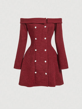 Vestido Curto Vinho Isadora