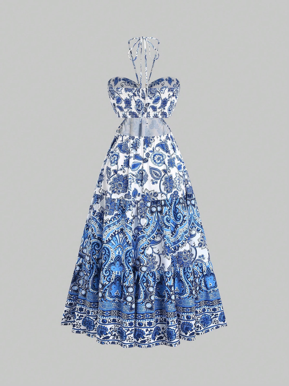 Vestido Floral Longo Ondine