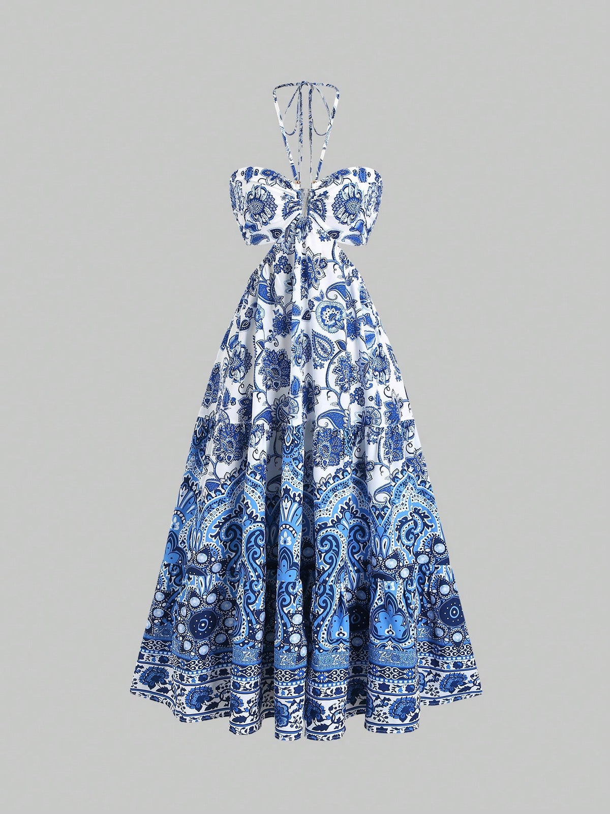Vestido Floral Longo Ondine