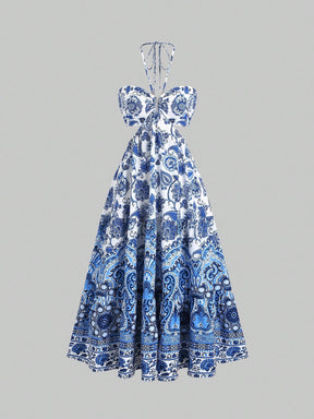 Vestido Floral Longo Ondine