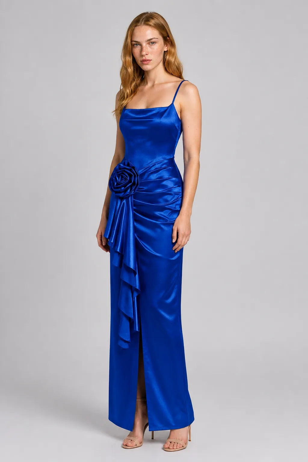 Vestido Longo Azul Royal Marcella