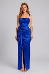 Vestido Longo Azul Royal Marcella