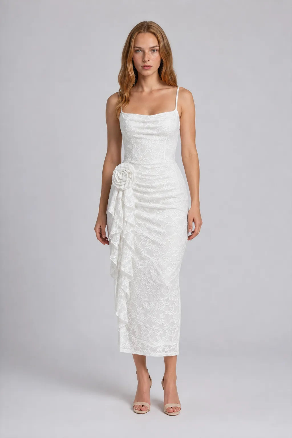 Vestido Longo Branco Calista