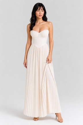 Vestido Longo Branco Clarisse