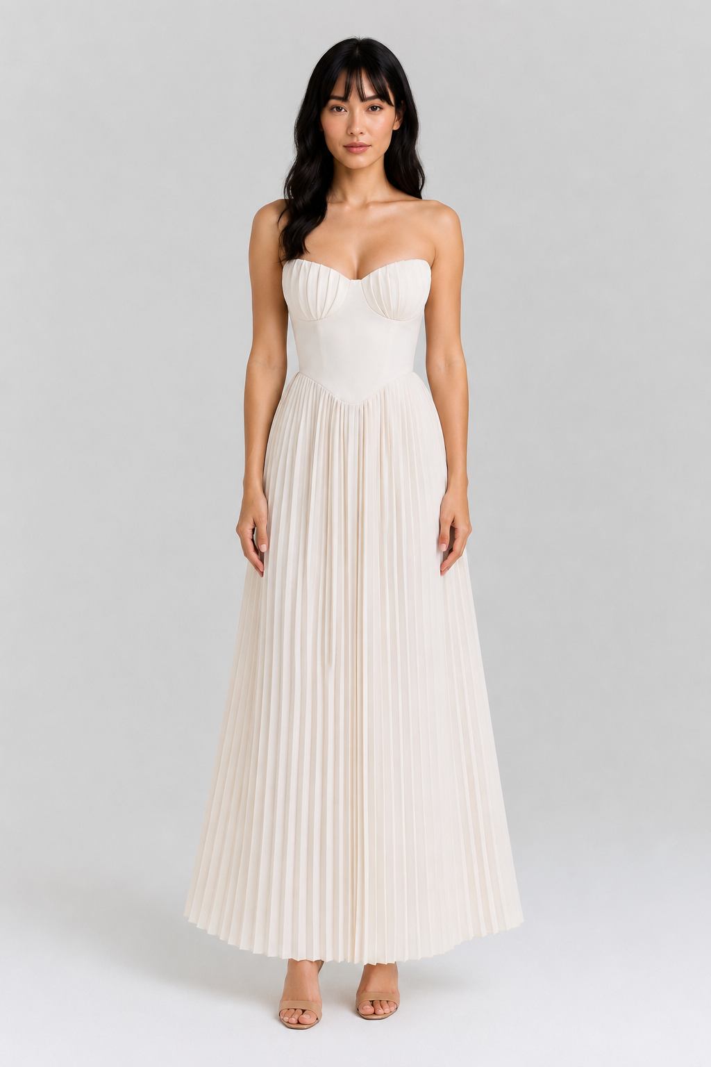 Vestido Longo Branco Clarisse