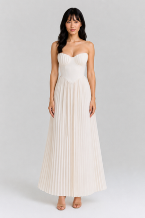 Vestido Longo Branco Clarisse