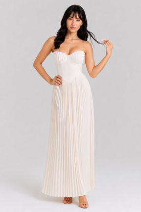 Vestido Longo Branco Clarisse