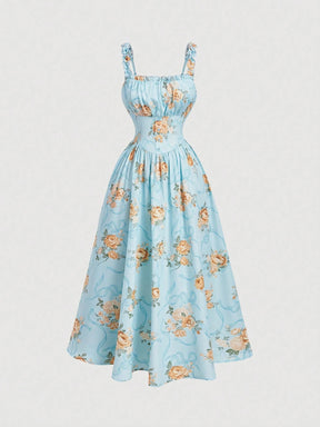 Vestido Longo Floral Briseida