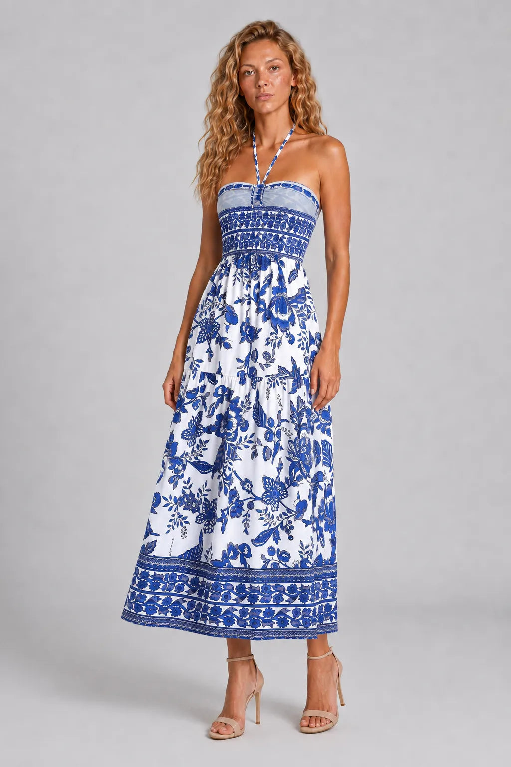 Vestido Longo Floral Noélie