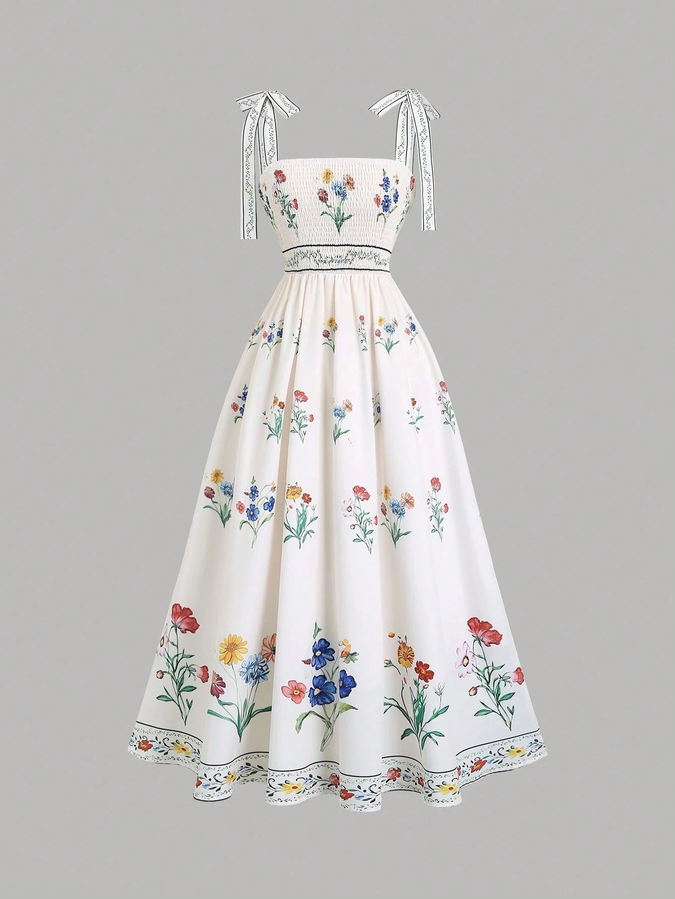 Vestido Longo Floral Zélie