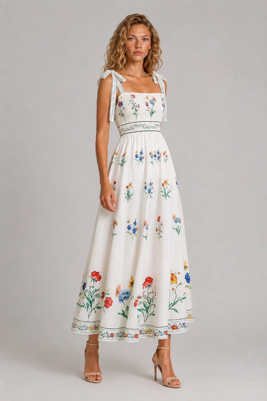 Vestido Longo Floral Zélie