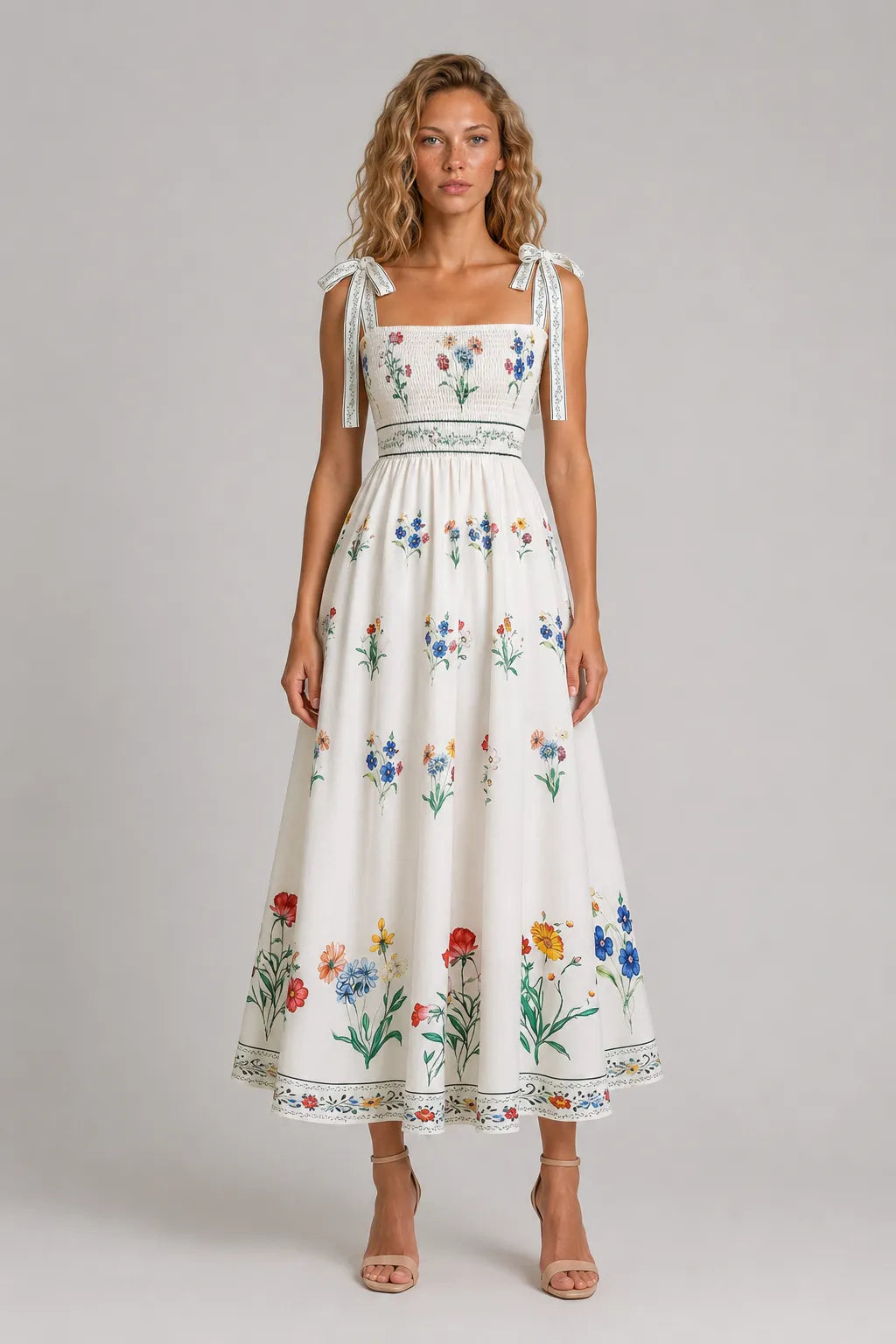 Vestido Longo Floral Zélie