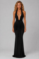 Vestido Longo Preto Alessandra
