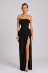 Vestido Longo Preto Cordélia