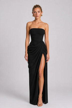 Vestido Longo Preto Cordélia