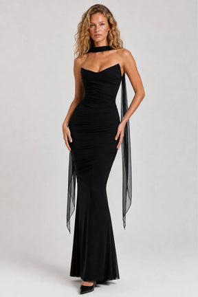 Vestido Longo Preto Estelle