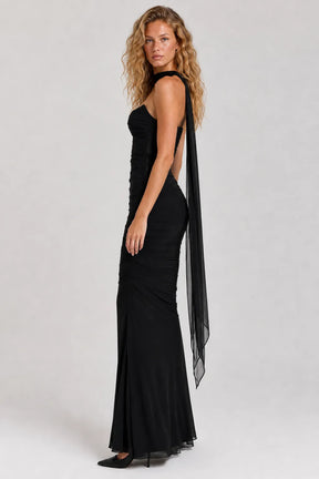 Vestido Longo Preto Estelle