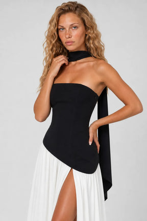 Vestido Longo Preto Francesca