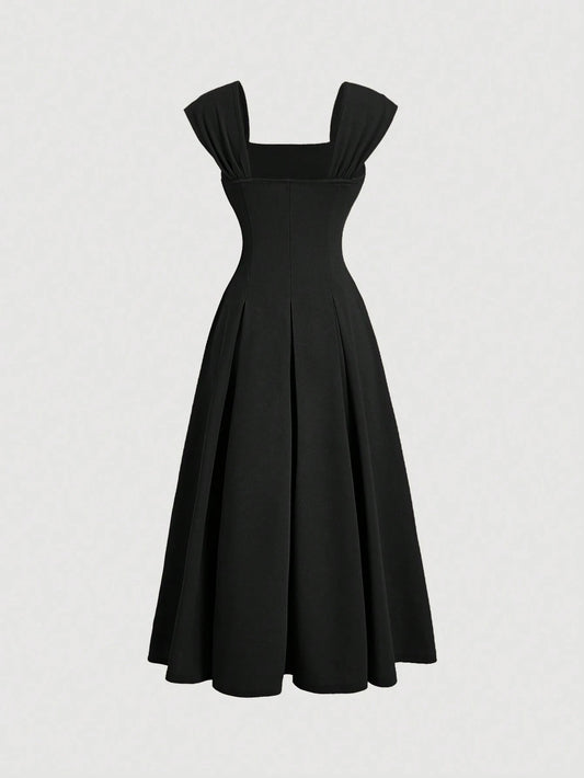 Vestido Longo Preto Genevieve
