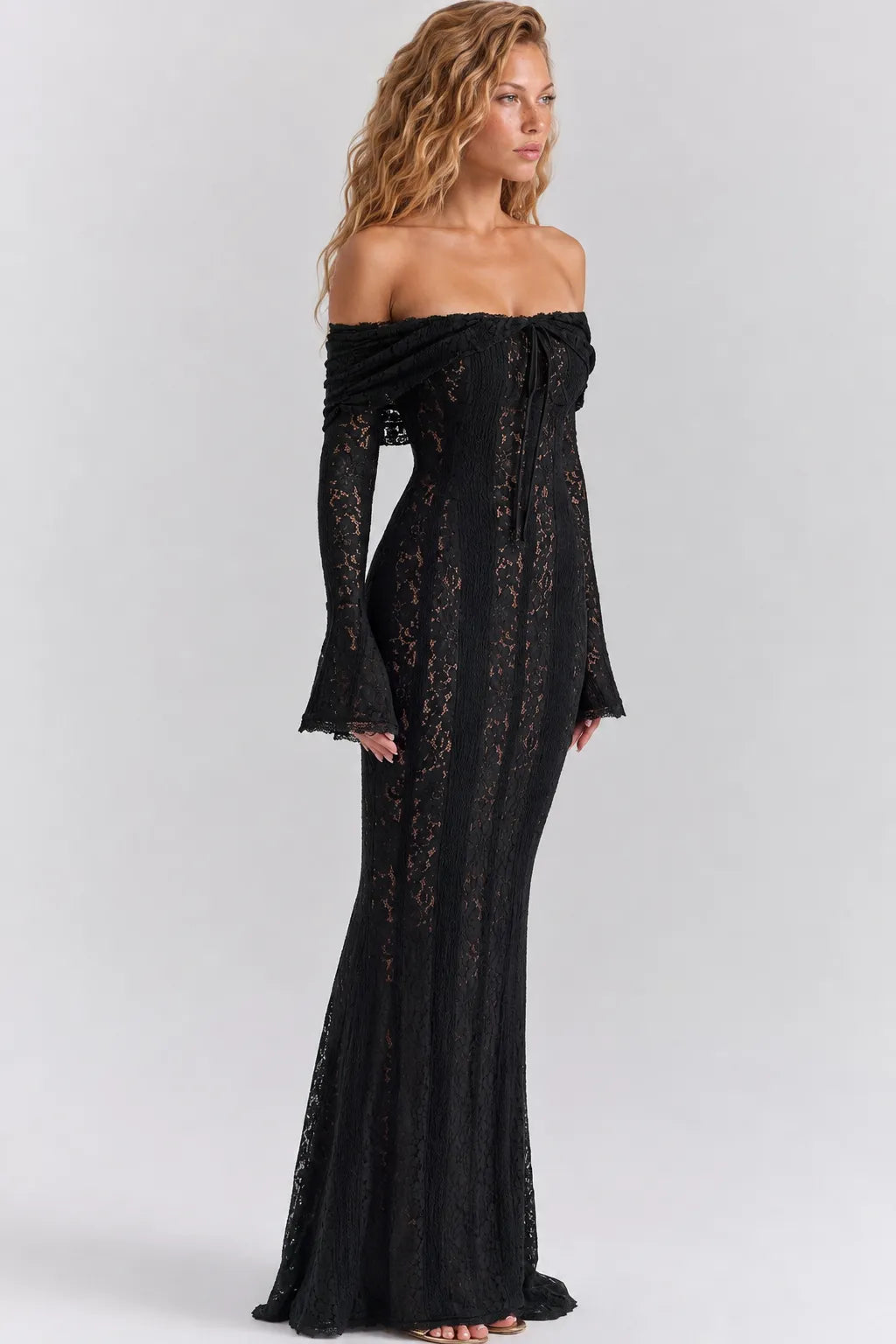 Vestido Longo Preto Lucienne