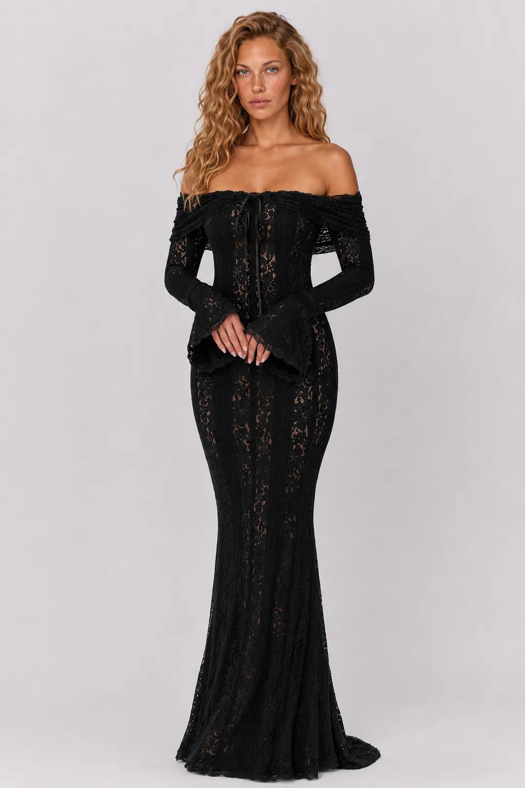 Vestido Longo Preto Lucienne