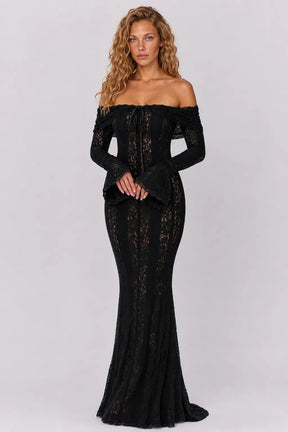 Vestido Longo Preto Lucienne