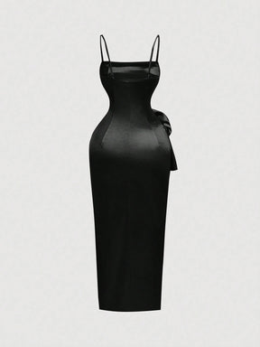 Vestido Longo Preto Ravena