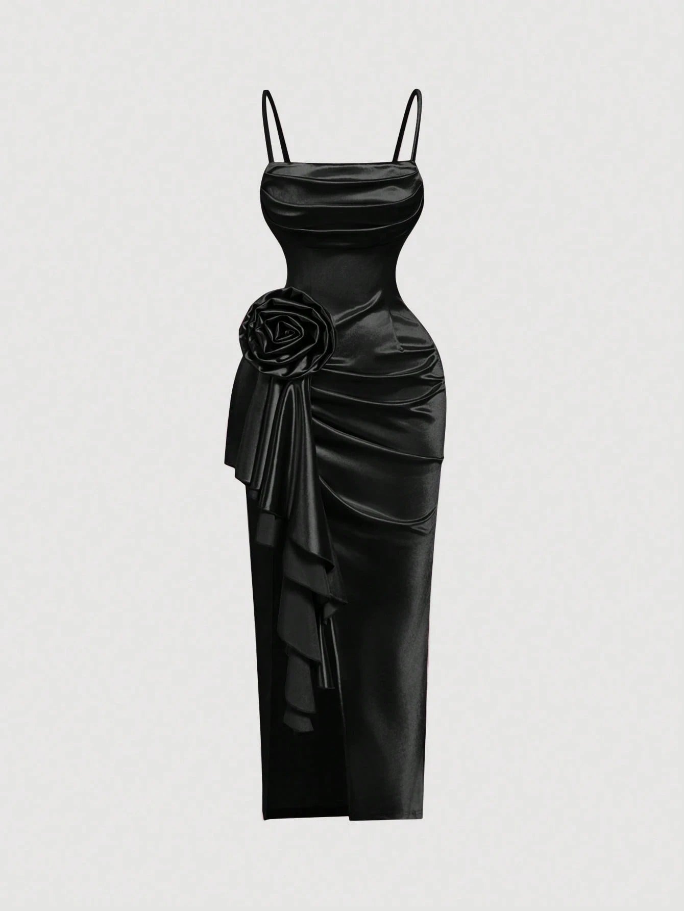 Vestido Longo Preto Ravena