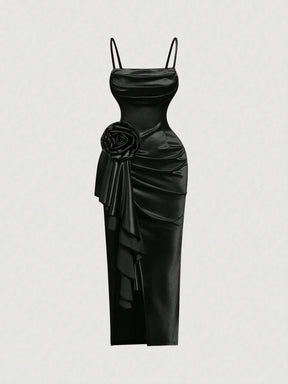 Vestido Longo Preto Ravena