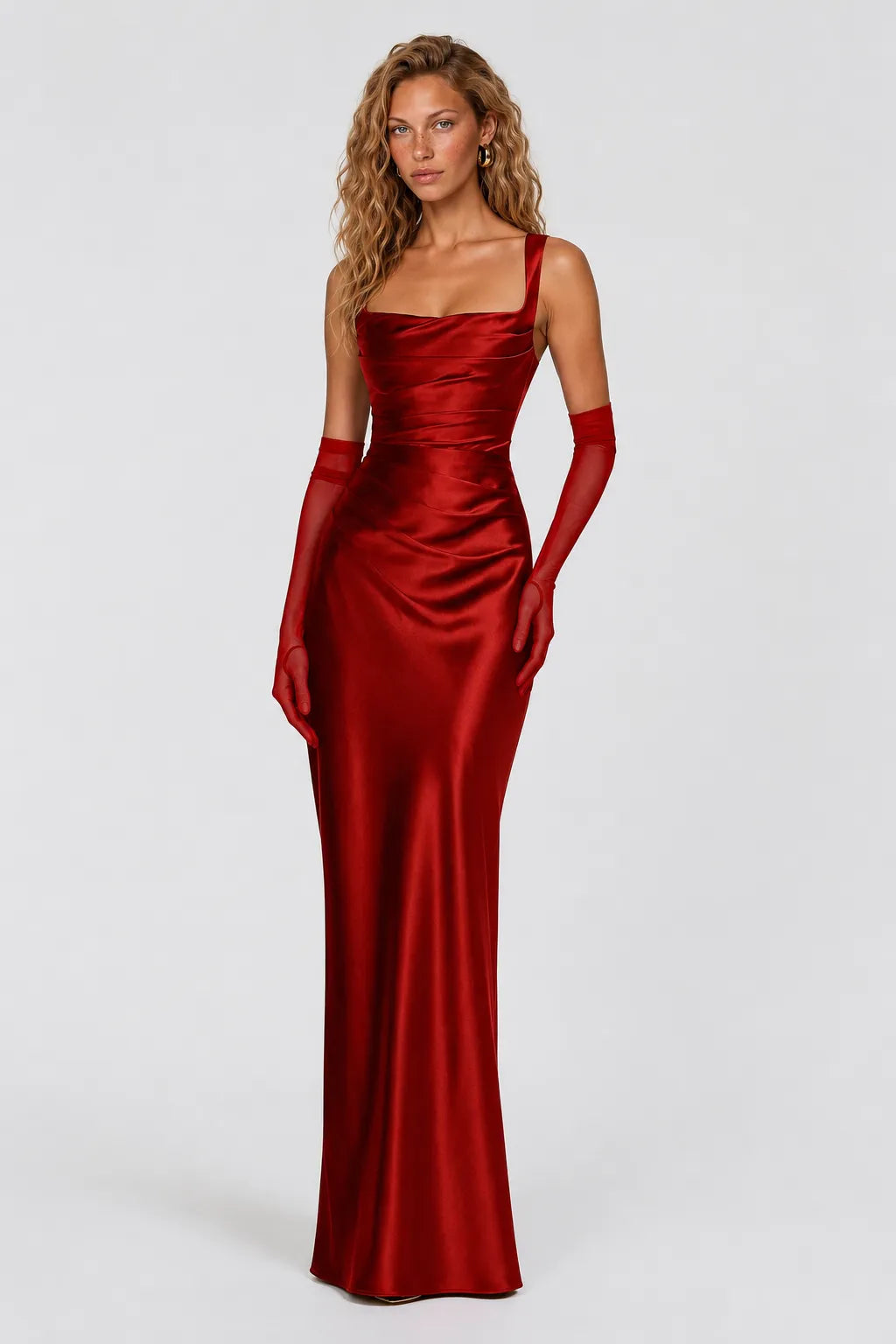 Vestido Longo Vermelho Celestine