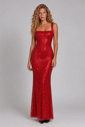 Vestido Longo Vermelho Celestine