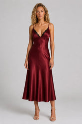 Vestido Longo Vermelho Leandra