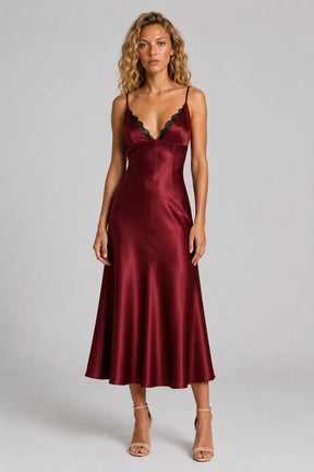 Vestido Longo Vermelho Leandra