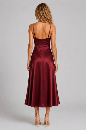 Vestido Longo Vermelho Leandra