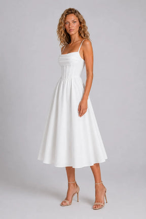 Vestido Midi Branco Amarante