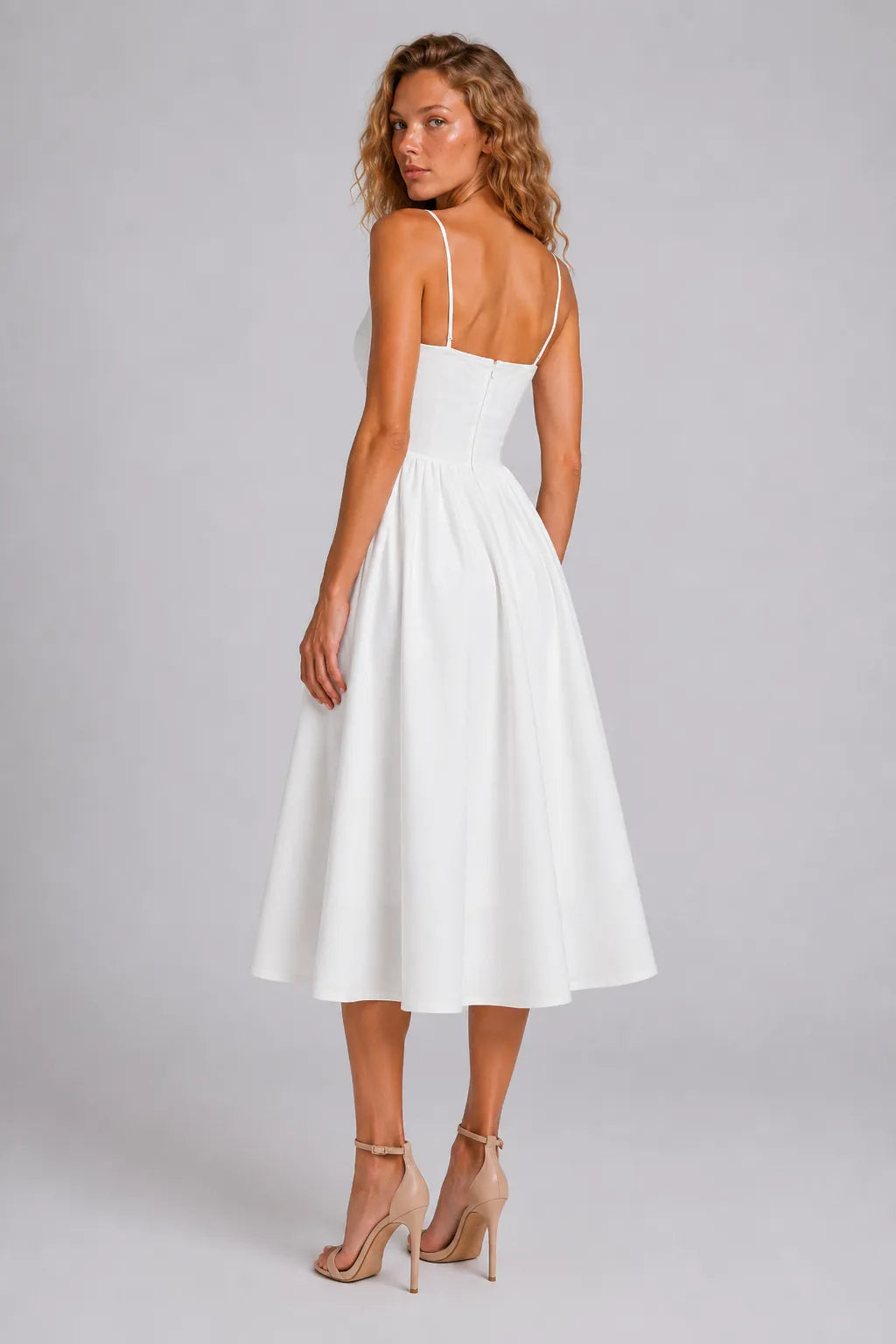 Vestido Midi Branco Amarante