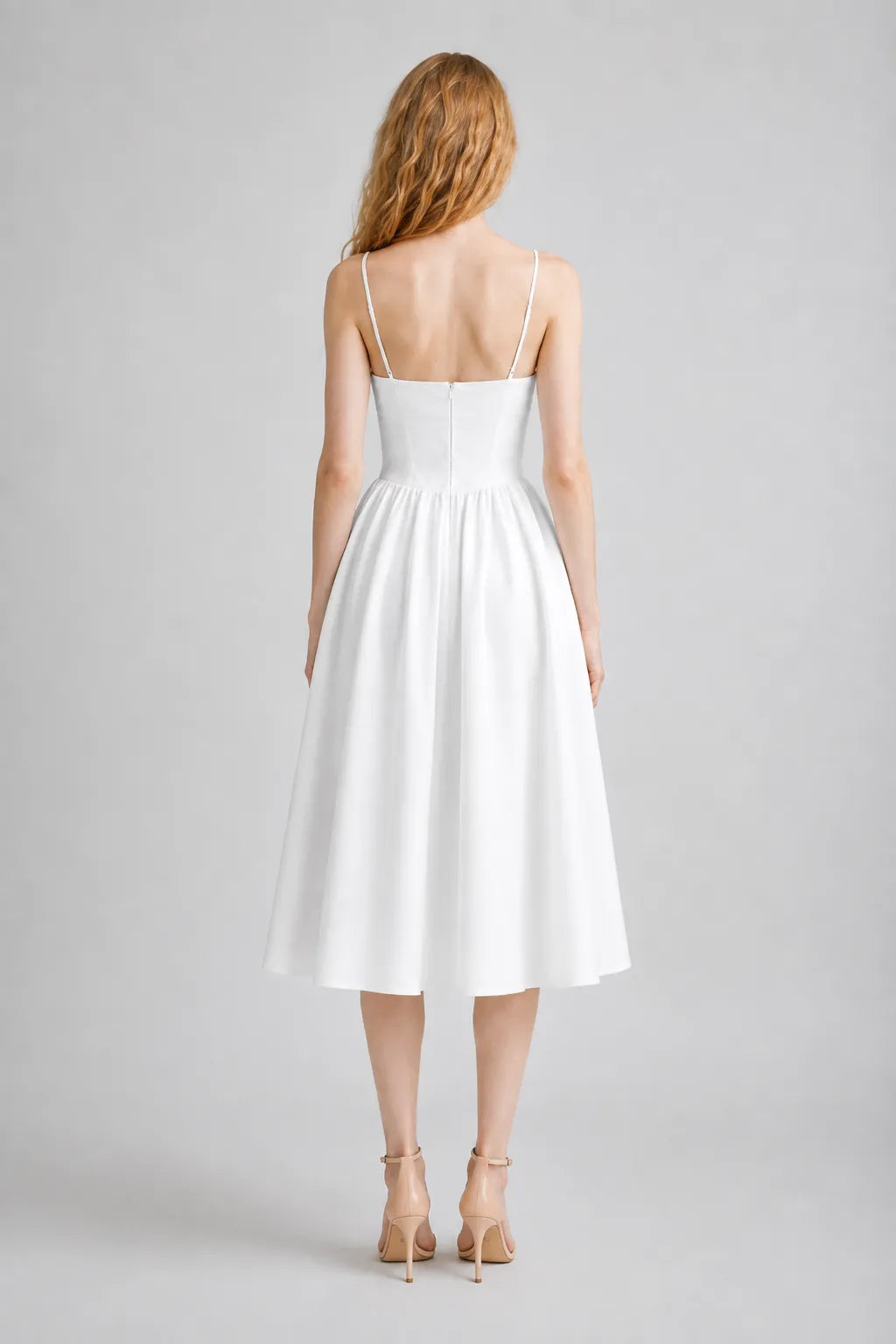 Vestido Midi Branco Emmeline