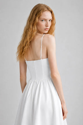 Vestido Midi Branco Emmeline