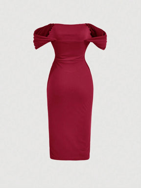 Vestido Midi Vermelho Geneviève