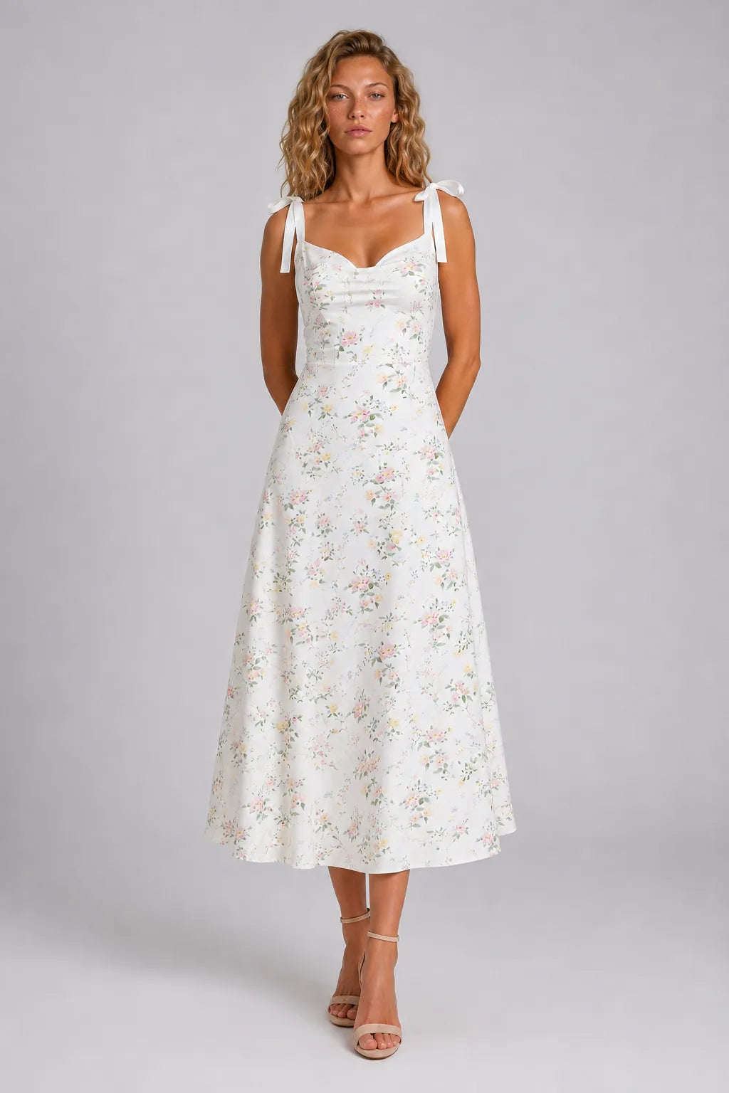 Vestido Midi Branco Isadora