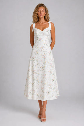 Vestido Midi Branco Isadora