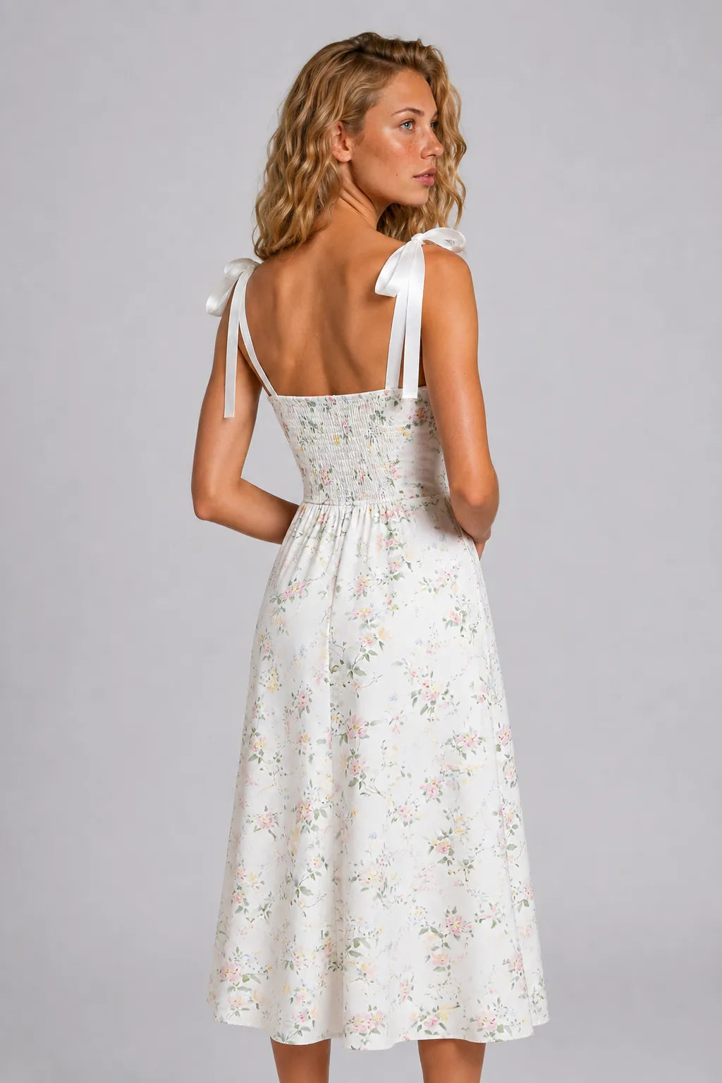 Vestido Midi Branco Isadora