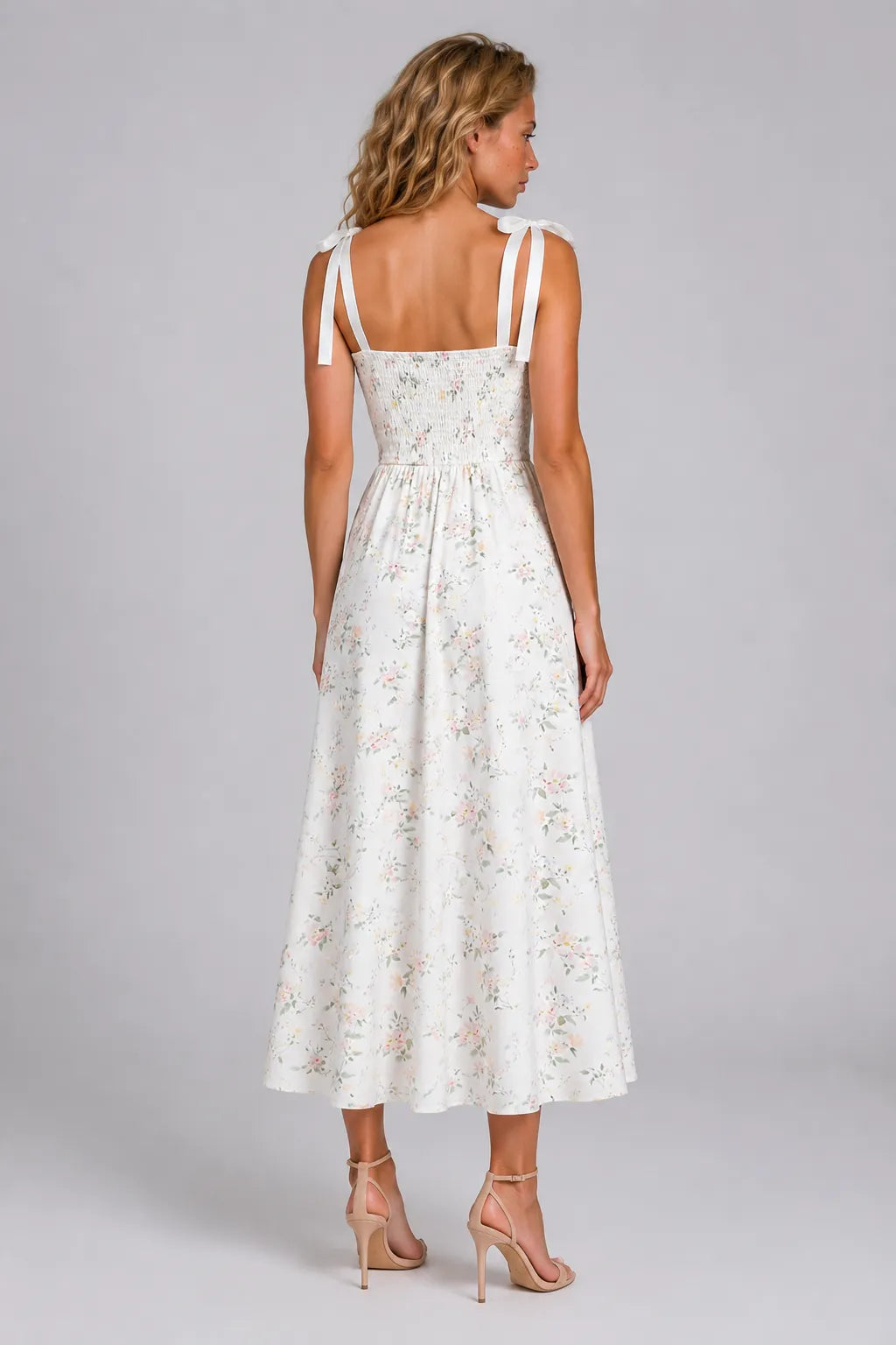 Vestido Midi Branco Isadora